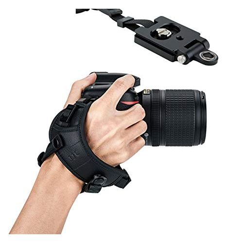  Fotasy JJC Pro Hand Grip Strap for Mirrorless Camera, W/Arca Type Plate, Camera Hand Strap for Canon EOS R Rp Nikon Z6 Z7 Panasonic S1 S1R Sony A7 A7R A7S II III a6500 a6400 a6300 Fuji X-