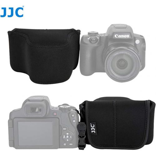  Fotasy JJC Black Ultra Light Neoprene Camera Case for Fujifilm Fuji X-T100 X-T30 X-T20 X-T10 +16-50mm/ 18-55mm/15-45mm/ 23mm Lens/50mm Lens, Pouch Bag for Olympus E-PL8 E-M5II E-M10 II, C