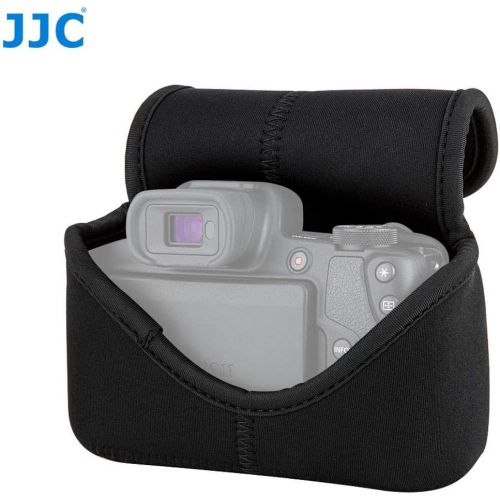  Fotasy JJC Black Ultra Light Neoprene Camera Case for Fujifilm Fuji X-T100 X-T30 X-T20 X-T10 +16-50mm/ 18-55mm/15-45mm/ 23mm Lens/50mm Lens, Pouch Bag for Olympus E-PL8 E-M5II E-M10 II, C