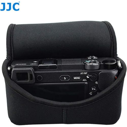  Fotasy JJC Black Ultra Light Neoprene Camera Case for Sony a6600 a6500 a6400 a6300 a6100 a6000 a5100 w/55-210mm Lens, Pouch Bag for Fujifilm Fuji X-T30 X-T20 X-T10 W/ 55-200mm Lens, Elast