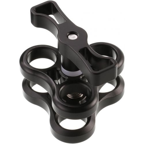  Foto4easy Ball Clamp Mount 3 Holes for Underwater Diving Camera Arm Tray GoPro Vedio Light