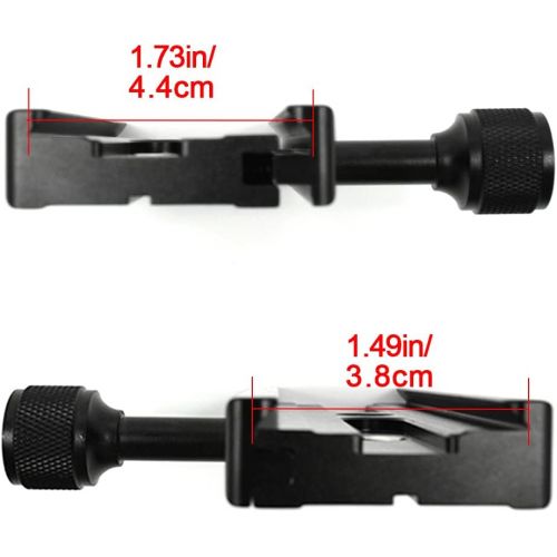  Fotoconic 120mm 1/4 inch Screw Quick Rlease Plate Clamp Adapter with 1/4-3/8 inches Screws for Arca Swiss Canon Nikon Sony and Other DSLR Camera Tripod Monopod Stabilizer Ball Head