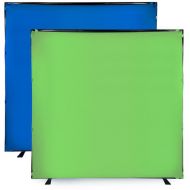 FotodioX Portable Background Kit (7.5 x 7.5', Chroma Blue/Green)