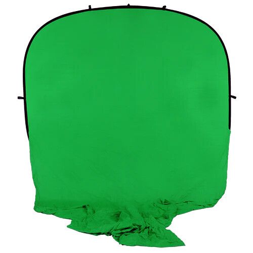  FotodioX Collapsible Portable Backdrop (8 x 14', Chromakey Green with 7' Stand)