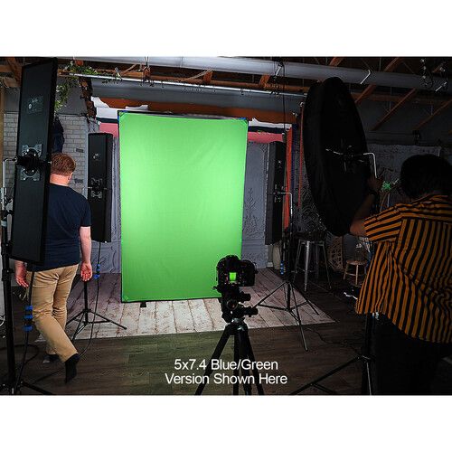  FotodioX Portable Background Kit (5 x 5', Chroma Blue/Green)