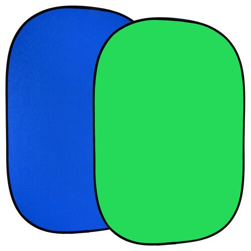  FotodioX 2-in-1 Collapsible Background Kit (5 x 7', Chroma Blue/Green)