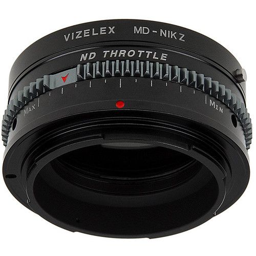  FotodioX Vizelex Cine ND Throttle Lens Mount Adapter for Minolta MD-Mount Lens to Nikon Z-Mount Camera