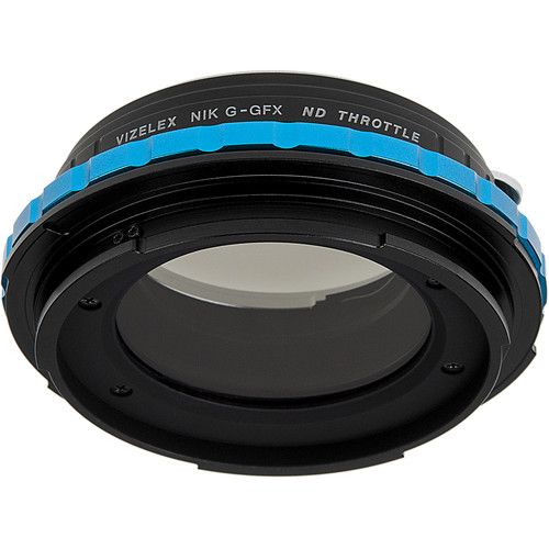  FotodioX Vizelex Cine ND Throttle Lens Mount Adapter for Nikon F-Mount, G-Type Lens to FUJIFILM G-Mount Camera