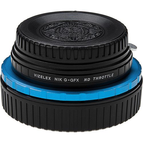 FotodioX Vizelex Cine ND Throttle Lens Mount Adapter for Nikon F-Mount, G-Type Lens to FUJIFILM G-Mount Camera