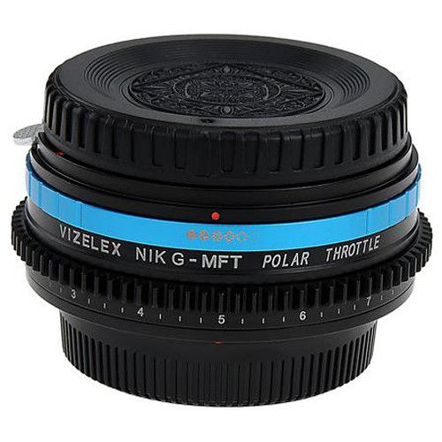  FotodioX Nikon F Lens to Micro Four Thirds Camera Vizelex Polar Throttle Adapter