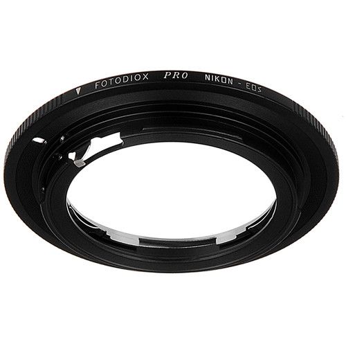  FotodioX Pro Lens Mount Adapter with Generation v10 Focus Confirmation Chip for Nikon F-Mount Lens to Canon EF or EF-S Mount Camera