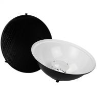 FotodioX Pro Beauty Dish Kit with 50-Degree Honeycomb Grid for Elinchrom Monolights (18