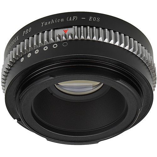  FotodioX Pro Lens Mount Adapter with Generation v10 Focus Confirmation Chip for Yashica AF-Mount Lens to Canon EF or EF-S Mount Camera