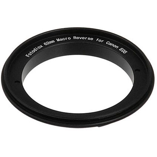  FotodioX 62mm Reverse Mount Macro Adapter Ring for Canon EF-Mount Cameras