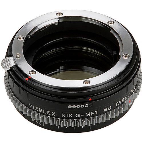  FotodioX Vizelex Cine ND Throttle Lens Mount Adapter for Nikon F-Mount, G-Type Lens to Micro Four Thirds-Mount Camera