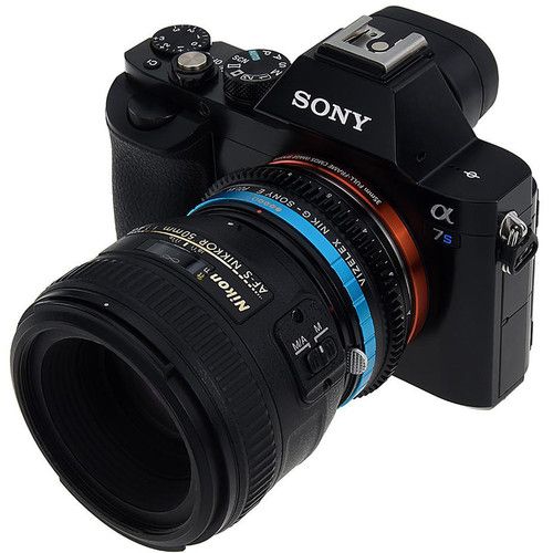  FotodioX Nikon F Lens to Sony E-Mount Camera Vizelex Polar Throttle Adapter
