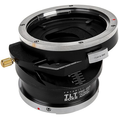  FotodioX Pro TLT ROKR Tilt/Shift Lens Mount Adapter for Pentax 645 Lens to Canon RF Camera Body