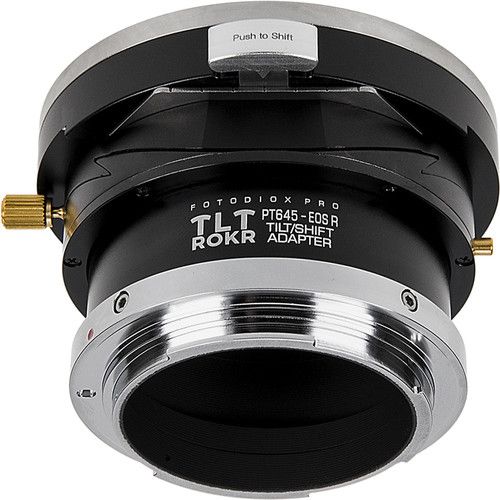  FotodioX Pro TLT ROKR Tilt/Shift Lens Mount Adapter for Pentax 645 Lens to Canon RF Camera Body
