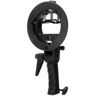 FotodioX Pro Flash Bracket Holder with Handle for Speedlight Flash Guns and Bowen Mount Strobes