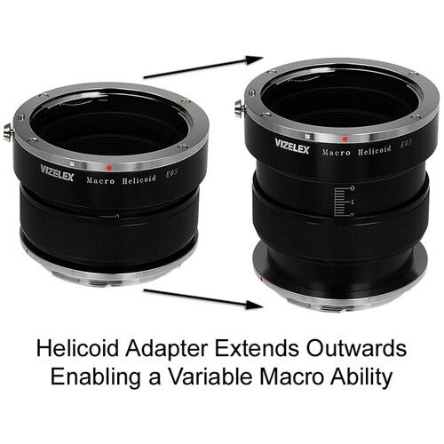  FotodioX Vizelex Macro Focusing Helicoid for Canon EOS Lens to Canon EOS Body