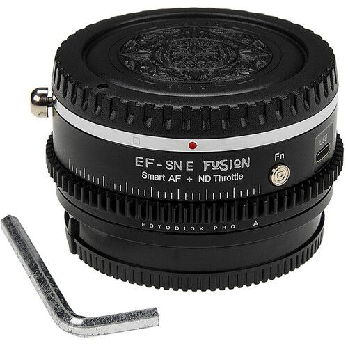  FotodioX Vizelex Cine ND Throttle Lens Mount Adapter for Canon EF-Mount Lens to Sony E-Mount Camera