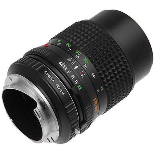  FotodioX Minolta MD/MC Pro Lens Adapter with Built-In Iris Control for Leica M-Mount Cameras