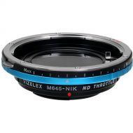 FotodioX Vizelex Pro ND Throttle Lens Mount Adapter for Mamiya 645-Mount Lens to Nikon F-Mount Camera
