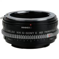 FotodioX Vizelex Cine ND Throttle Lens Mount Adapter for Nikon F-Mount, G-Type Lens to Sony E-Mount Camera