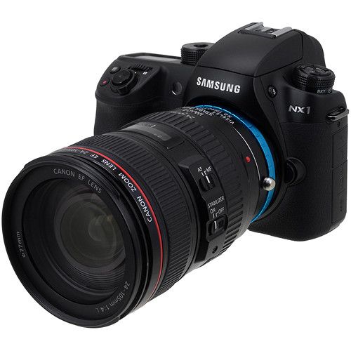  FotodioX Canon EF/EF-S Lens to Samsung NX-Mount Camera Vizelex ND Throttle Adapter