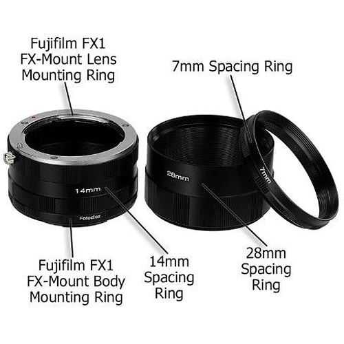  FotodioX Macro Extension Tube Set for Fujifilm X-Series Cameras: for Extreme Close-Up Photography