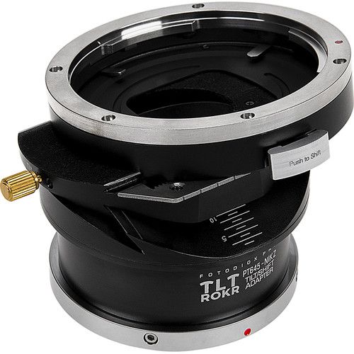  FotodioX Pro TLT ROKR Tilt/Shift Lens Mount Adapter for Pentax 645 Lens to Nikon Z-Mount Camera Body