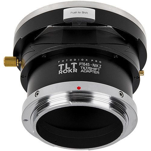  FotodioX Pro TLT ROKR Tilt/Shift Lens Mount Adapter for Pentax 645 Lens to Nikon Z-Mount Camera Body