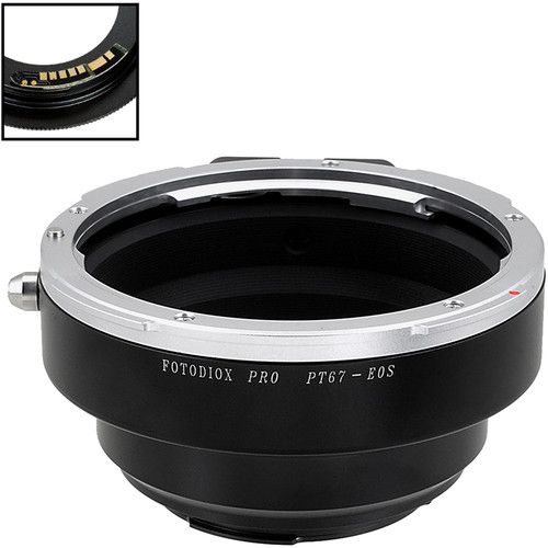  FotodioX Pro Lens Mount Adapter with Generation v10 Focus Confirmation Chip for Pentax 6x7?Mount Lens to Canon EF or EF-S Mount Camera