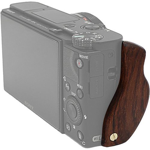  FotodioX Pro Wooden Hand Grip for Sony Cyber-Shot RX100 VI (Dark Brown)