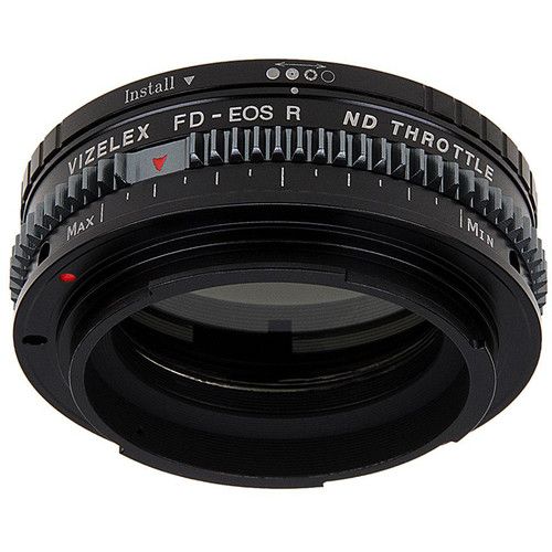  FotodioX Vizelex Cine ND Throttle Lens Mount Adapter for Canon FD or FL-Mount Lens to Canon RF-Mount Camera