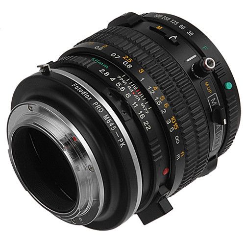  FotodioX Pro Lens Mount Adapter for Mamiya 645 Lens to Pentax K Mount Camera