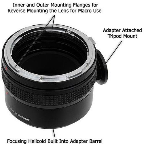  FotodioX Pro Lens Mount Adapter for Rollei SL66 Lens to Sony A-Mount Camera