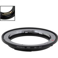 FotodioX Pro Lens Mount Adapter with Generation v10 Focus Confirmation Chip for Olympus OM-Mount Lens to Canon EF or EF-S Mount Camera
