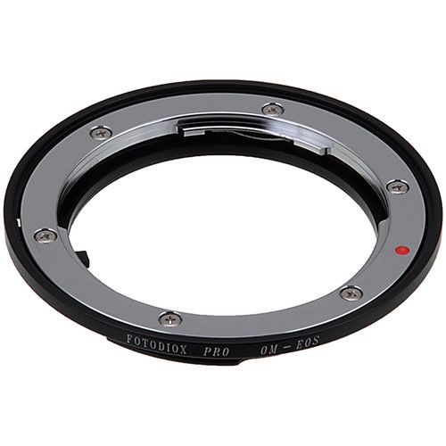  FotodioX Pro Lens Mount Adapter with Generation v10 Focus Confirmation Chip for Olympus OM-Mount Lens to Canon EF or EF-S Mount Camera