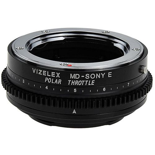  FotodioX Minolta MD Lens to Sony E-Mount Camera Vizelex Polar Throttle Adapter