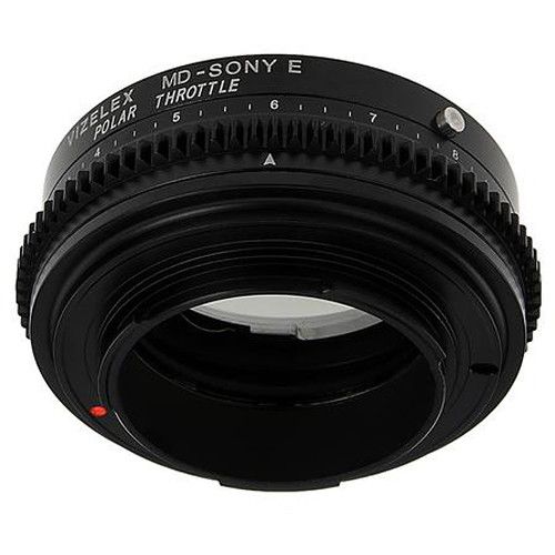  FotodioX Minolta MD Lens to Sony E-Mount Camera Vizelex Polar Throttle Adapter