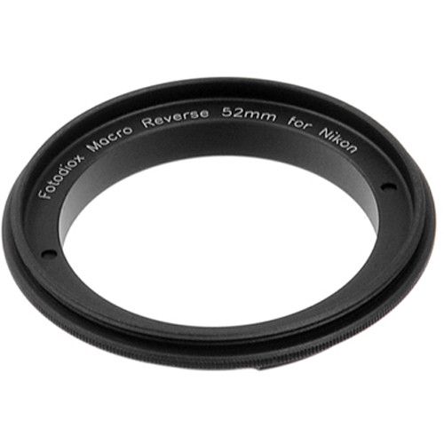  FotodioX 52mm Reverse Mount Macro Adapter Ring for Nikon F-Mount Cameras