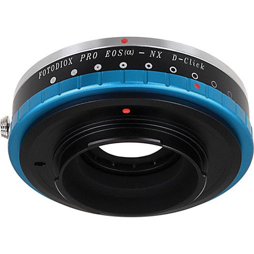  FotodioX Pro Lens Adapter with De-Clicked Iris for Canon EF Lenses to Samsung NX Cameras