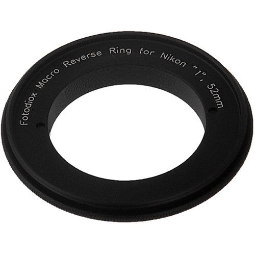  FotodioX 52mm Reverse Mount Macro Adapter Ring for Nikon 1-Mount Cameras