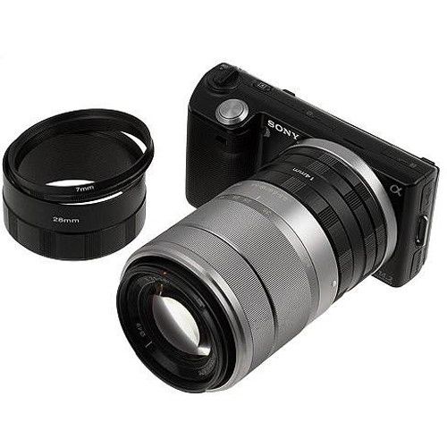  FotodioX Macro Extension Tube Set for Sony Alpha E-Mount Cameras: for Extreme Close-Up Photography