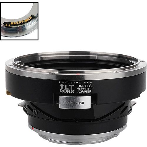  FotodioX Pro TLT ROKR Tilt-Shift Lens Mount Adapter with Generation v10 Focus Confirmation Chip for Bronica SQ-Mount Lens to Canon EF or EF-S-Mount Camera