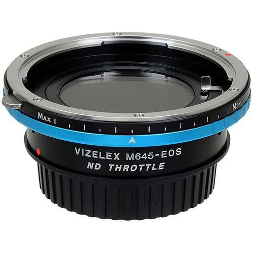  FotodioX Vizelex ND Throttle Lens Mount Adapter for Mamiya 645-Mount Lens to Canon EF-Mount Camera