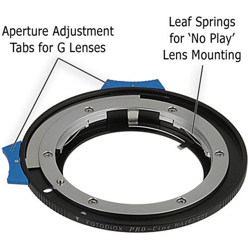  FotodioX Pro Lens Mount Adapter for Nikon G-Type F-Mount Lens to Canon EOS Camera