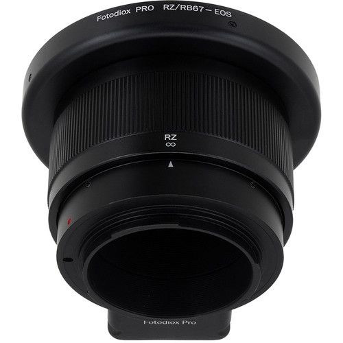  FotodioX Pro Lens Mount Adapter with Generation v10 Focus Confirmation Chip for Mamiya RB67 or RZ67-Mount Lens to Canon EF or EF-S Mount Camera