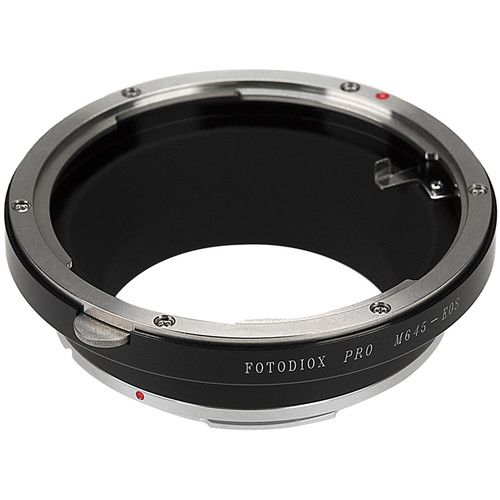  FotodioX Pro Lens Mount Adapter with Generation v10 Focus Confirmation Chip for Mamiya 645-Mount Lens to Canon EF or EF-S Mount Camera